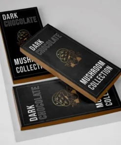 mushroom chocolate bar packaging